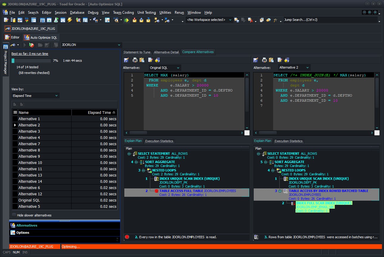 Quest sql optimizer for oracle что это